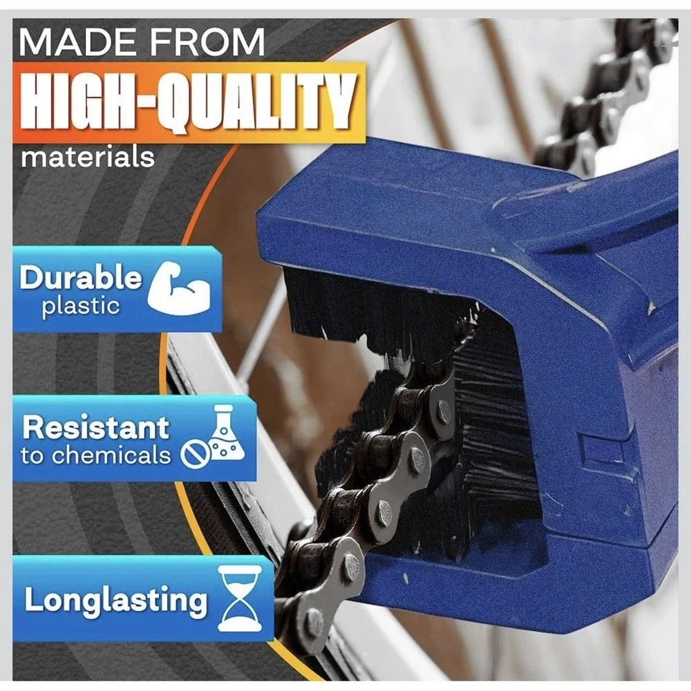 1 Cycling‎ Motorcycle Bike Portable Gear Chain Brush Clean Cleaning Tool